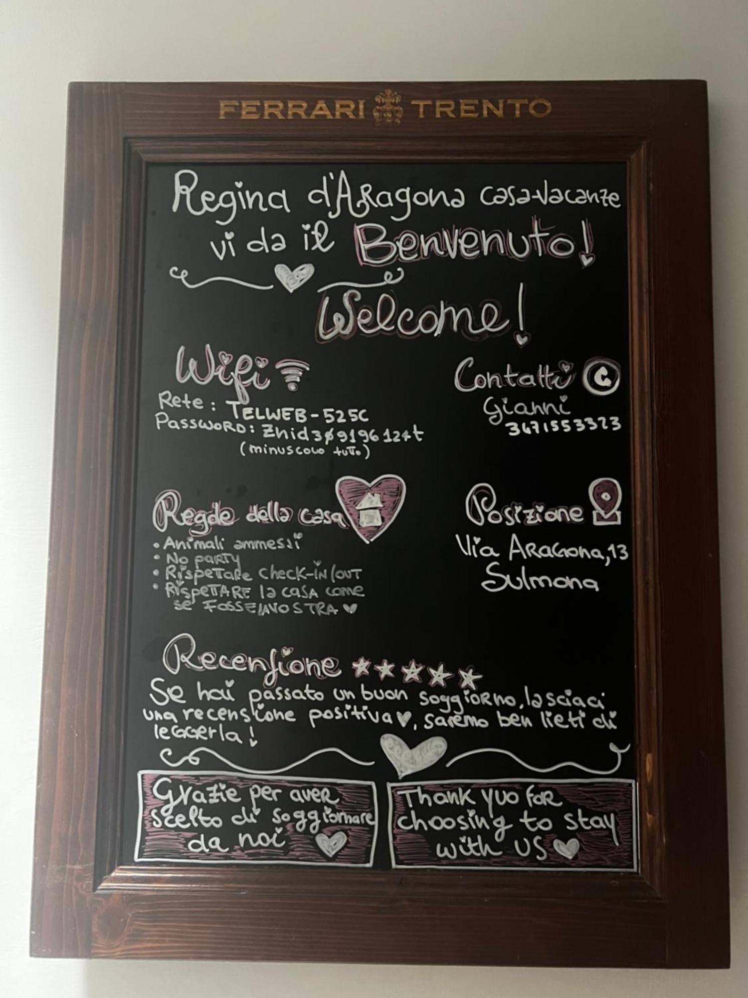 Regina D'Aragona Casa Vacanze سولمونا المظهر الخارجي الصورة